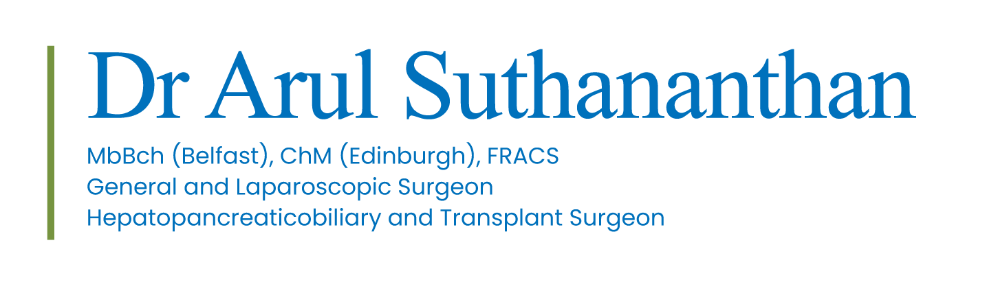 Dr Arul Suthananthan Logo in blue color and green line
